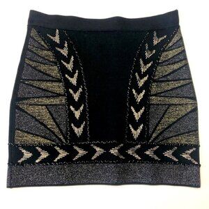MARCIANO BEADED BODYCON MINI SKIRT IN SIZE EXTRA SMALL